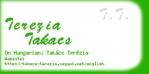 terezia takacs business card