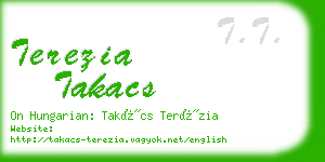 terezia takacs business card